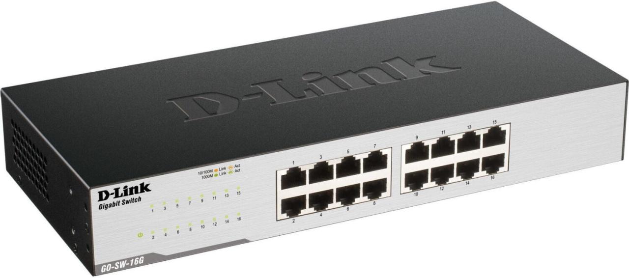D-Link GO-SW-16G 16-Port Gigabit Switch von D-Link