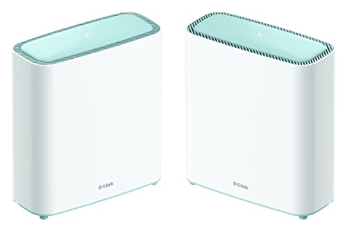 D-Link M32-2 Eagle PRO AI AX3200 Mesh System (2er Set, AI Wi-Fi/Traffic Optimiser, AI Parental Control, Gigabit Ports, MU-MIMO, 1024 QAM, OFDMA, WPA3, kompatibel mit Alexa/Google Assistant) von D-Link