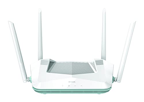 D-Link R32 Eagle PRO AI AX3200 Smart Router (AI Wi-Fi/Traffic Optimiser, AI Parental Control, Gigabit Ports, MU-MIMO, 1024 QAM, OFDMA, WPA3, D-Link Wi-Fi Mesh, kompatibel mit Alexa/Google Assistant) von D-Link
