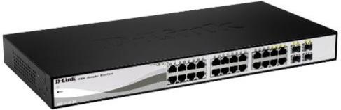 D-Link Smart+ DGS-1210-26 - Switch - Smart - 24 x 10/100/1000 + 2 x Gigabit SFP - Desktop, an Rack montierbar (DGS-1210-26) von D-Link