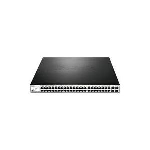 D-Link Web Smart DGS-1210-52MP - Switch - verwaltet - 8 x 10/100/1000 (PoE+) + 40 x 10/100/1000 (PoE) + 4 x SFP - Desktop, an Rack montierbar - PoE+ (DGS-1210-52MP) von D-Link