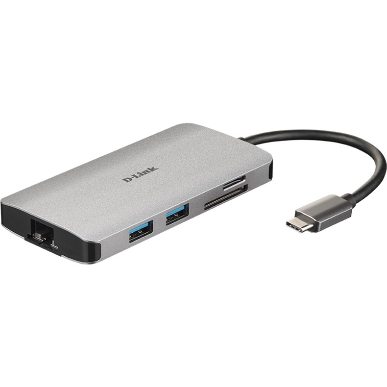 DUB-M810 8‑In‑1 USB‑C Hub, Dockingstation von D-Link