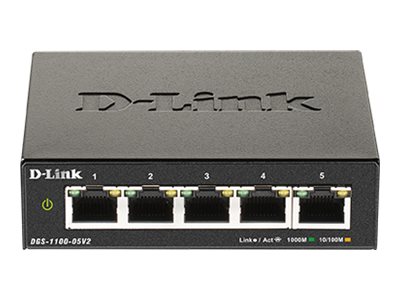 Switch D-Link DGS-1100-05V2/E 5*GE retail Switch D-Link DGS-1100-05V2/E 5*GE retail von D-Link