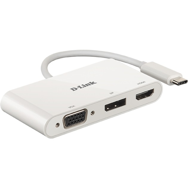 USB Adapter, USB-C Stecker > VGA + HDMI + DisplayPort Buchse USB Adapter, USB-C Stecker > VGA + HDMI + DisplayPort Buchse von D-Link