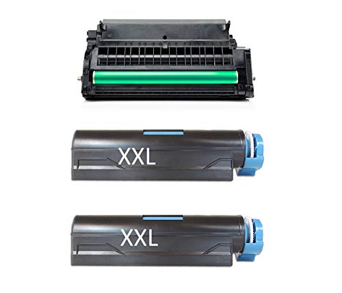 D&C ttrecycling Toner/Drum kompatibel - als Alternativ Ersatz für Oki B431D,B431DN, B-431DN Plus,MB461,MB471, MB491 Drum + 2X Toner + Papier von D&C