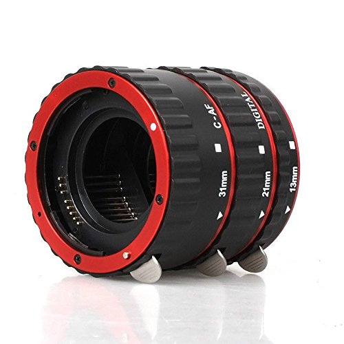 D & F Autofokus Makroverlängerung Tube Set EOS EF / EF-S Objektiv Nahaufnahmen für Canon EOS EF Lens Such as Canon 7D,500D,600D,700D,5D Mark II III, Rebel T2i, T3i, T5i... von D&F