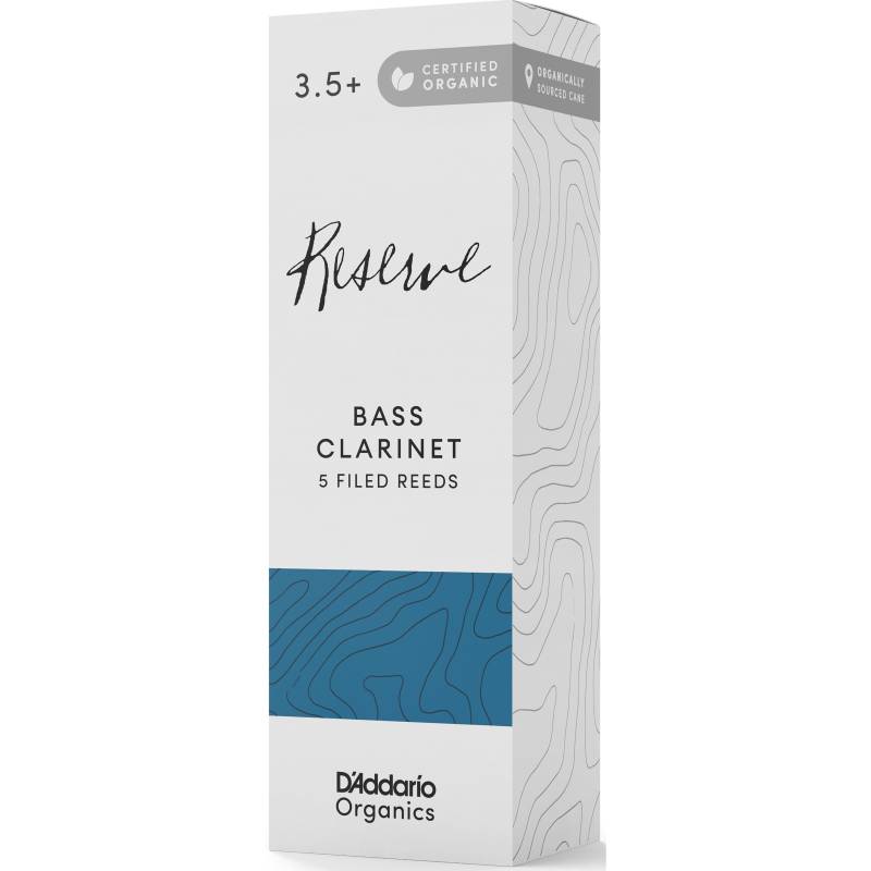 D&apos;Addario Woodwinds Organic Reserve Bass Clarinet Reeds 3.55 (Pack of 5) von D&apos;Addario Woodwinds