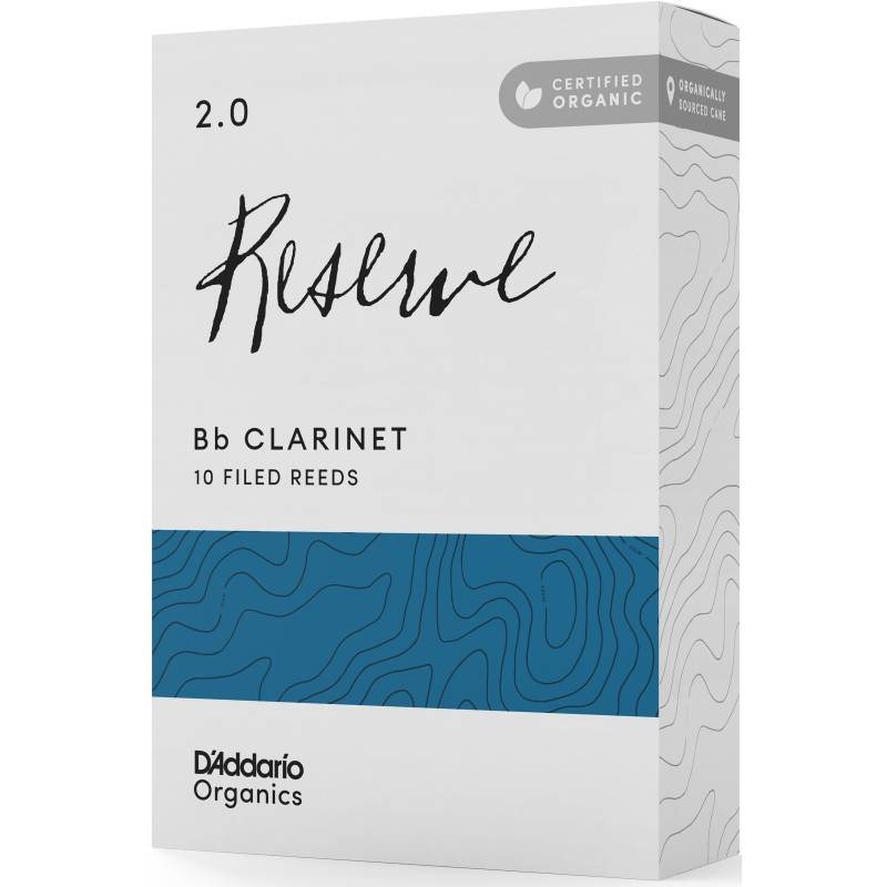 D&apos;Addario Woodwinds Organic Reserve Bb Clarinet Reeds 2.0 (Pack of 10) von D&apos;Addario Woodwinds