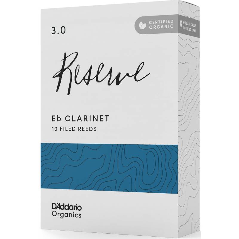 D&apos;Addario Woodwinds Organic Reserve Eb Clarinet Reeds 3.0 (Pack of 10) von D&apos;Addario Woodwinds