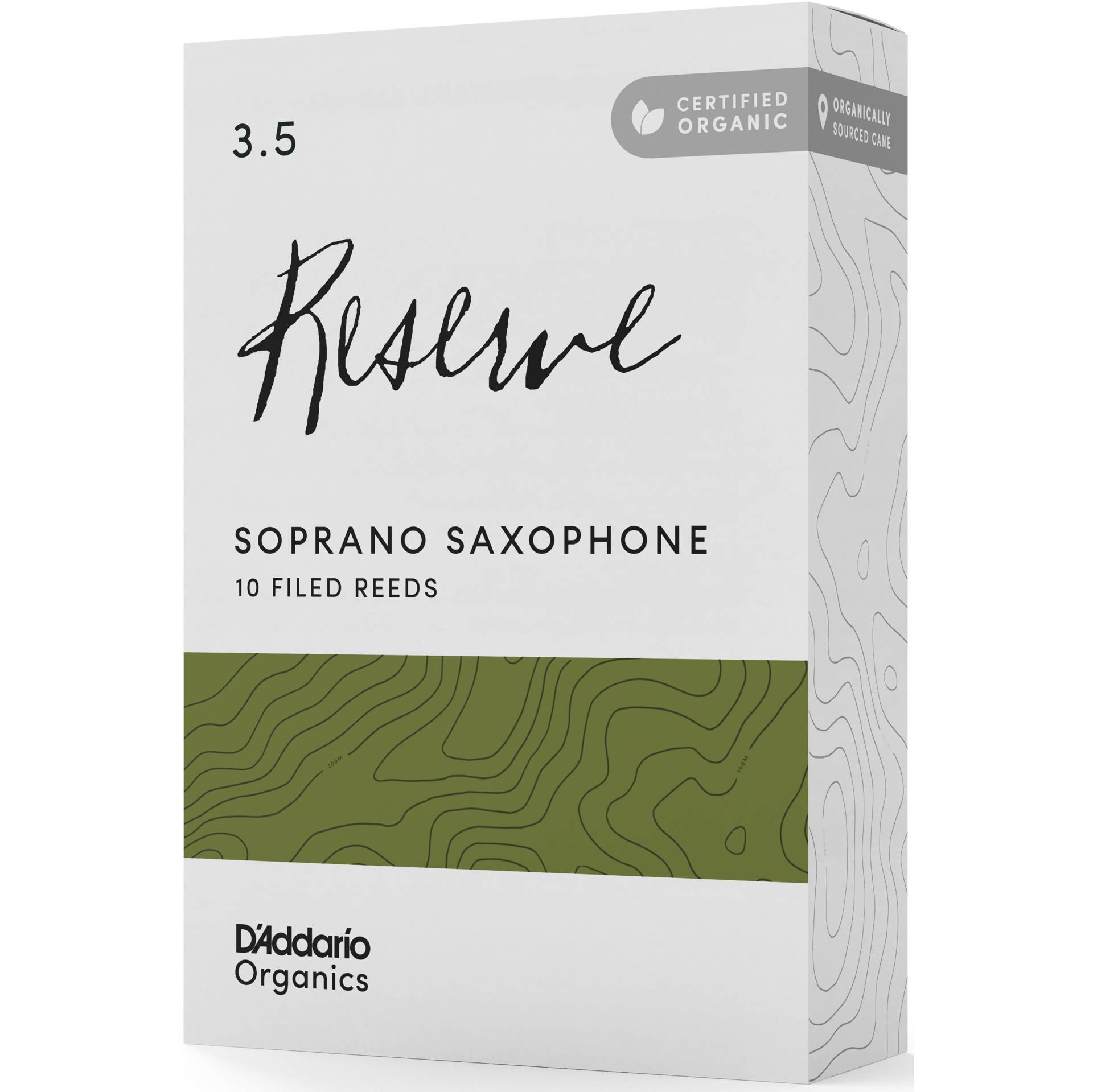 D&apos;Addario Woodwinds Organic Reserve Soprano Saxophone Reeds 3.5 (Pack of 10) von D&apos;Addario Woodwinds