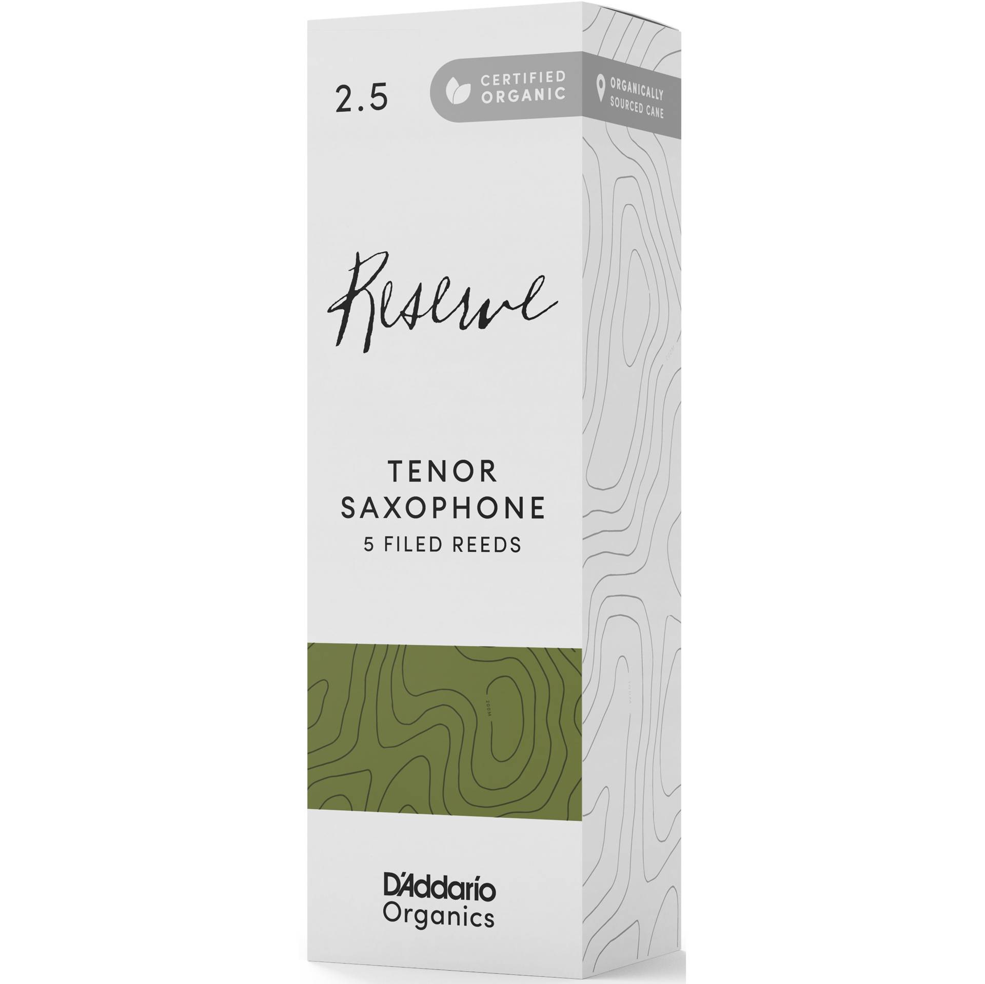D&apos;Addario Woodwinds Organic Reserve Tenor Saxophone Reeds 2.5 (Pack of 5) von D&apos;Addario Woodwinds