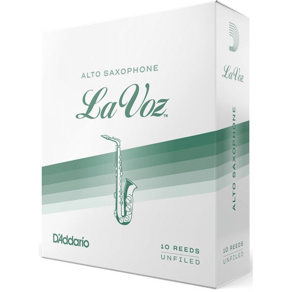 D&apos;Addario Woodwinds RJC10MH La Voz Medium Hard La Voz Blätter für Altsaxophon Medium Hard - 10 Stück von D&apos;Addario Woodwinds