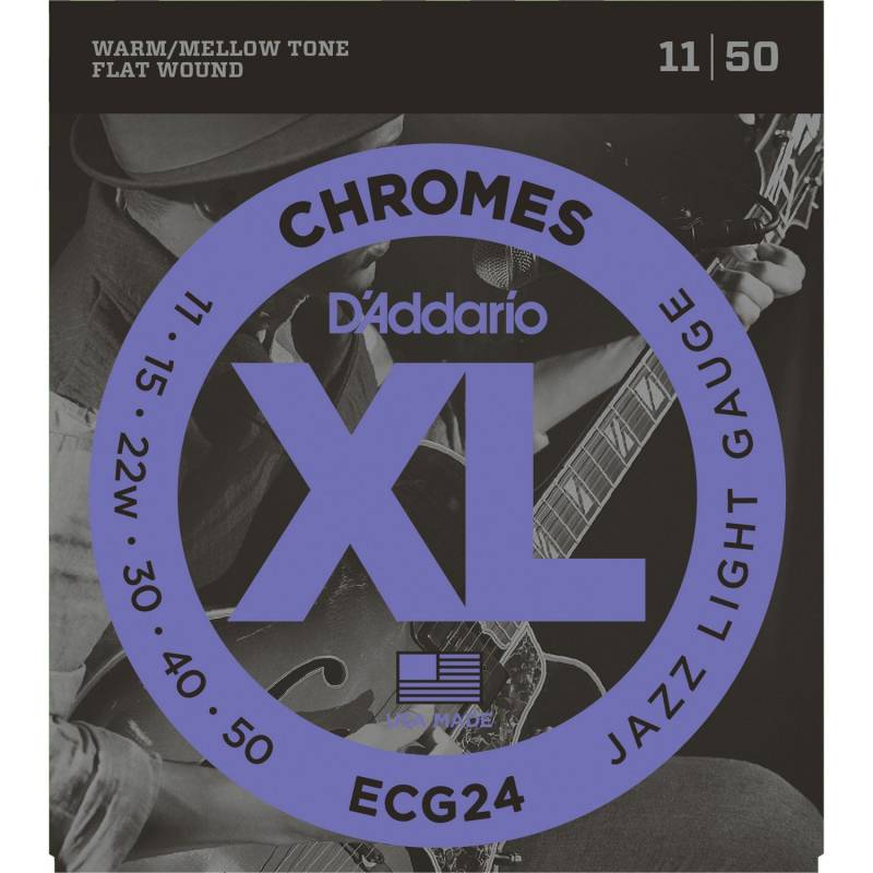 (B-Ware) D&apos;Addario ECG24 Flatwound-Saitensatz für E-Gitarren von D&apos;Addario