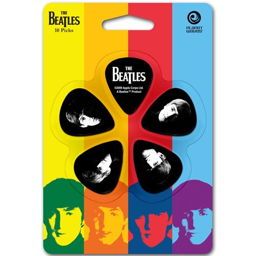 D&apos;Addario 1CBK2-10B2 Meet The Beatles 10 Pack Thin Plektren, dünn (10 Stück) von D&apos;Addario