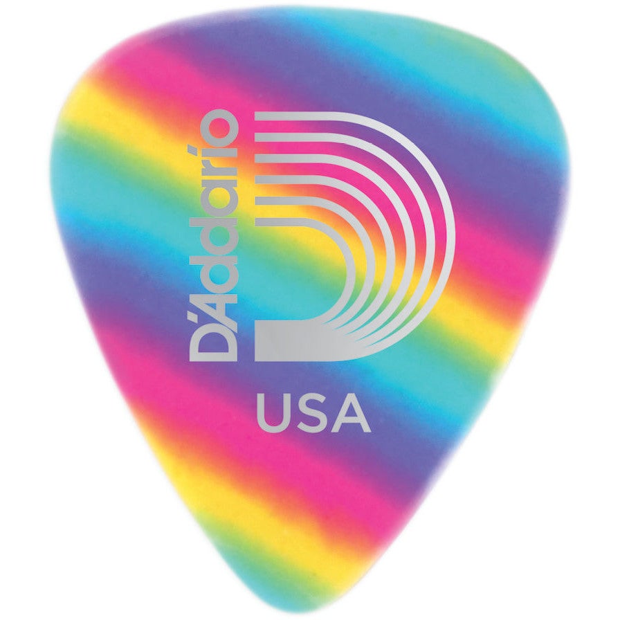 D&apos;Addario 1CRB7-10 Extra Heavy Celluloid Plectrums (Pack of 10, Multi-Coloured) von D&apos;Addario