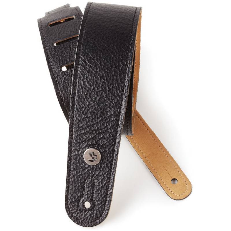D&apos;Addario 20GL00 Slim Garment Leather Guitar Strap (Black) von D&apos;Addario