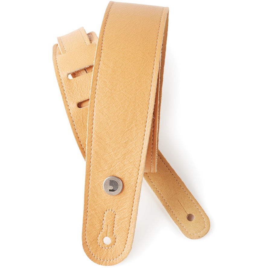 D&apos;Addario 20GL03 Slim Garment Leather Guitar Strap (Tan) von D&apos;Addario