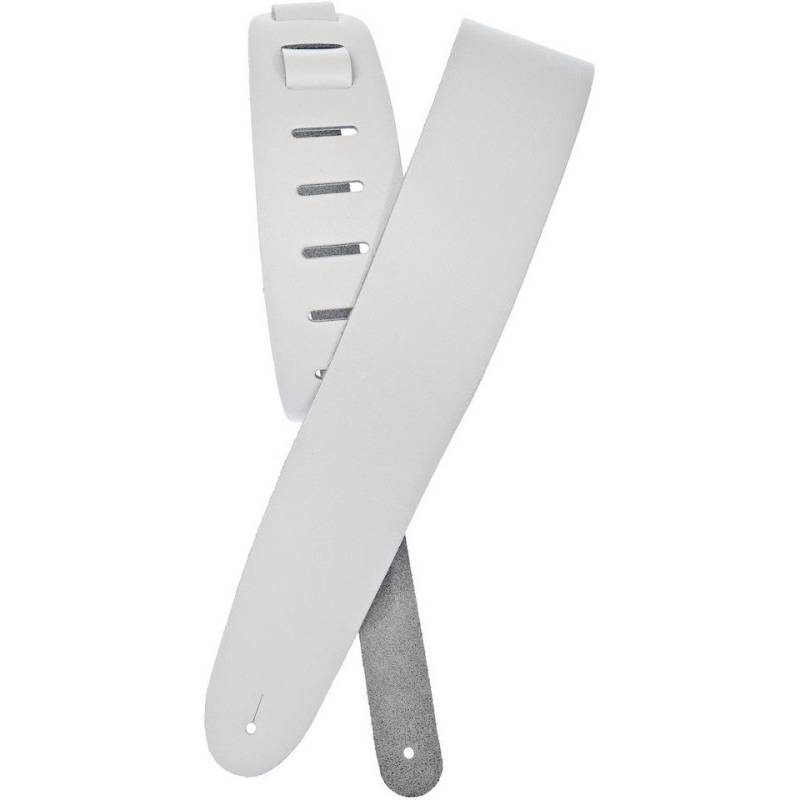 D&apos;Addario 25BL02 Guitar Strap (White Leather) von D&apos;Addario