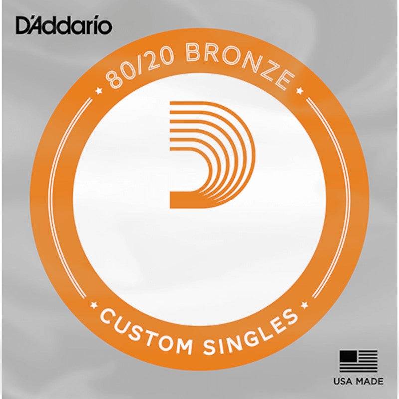 D&apos;Addario BW024 Bronze Wound Acoustic Guitar Single String .024 losse snaar voor westerngitaar von D&apos;Addario