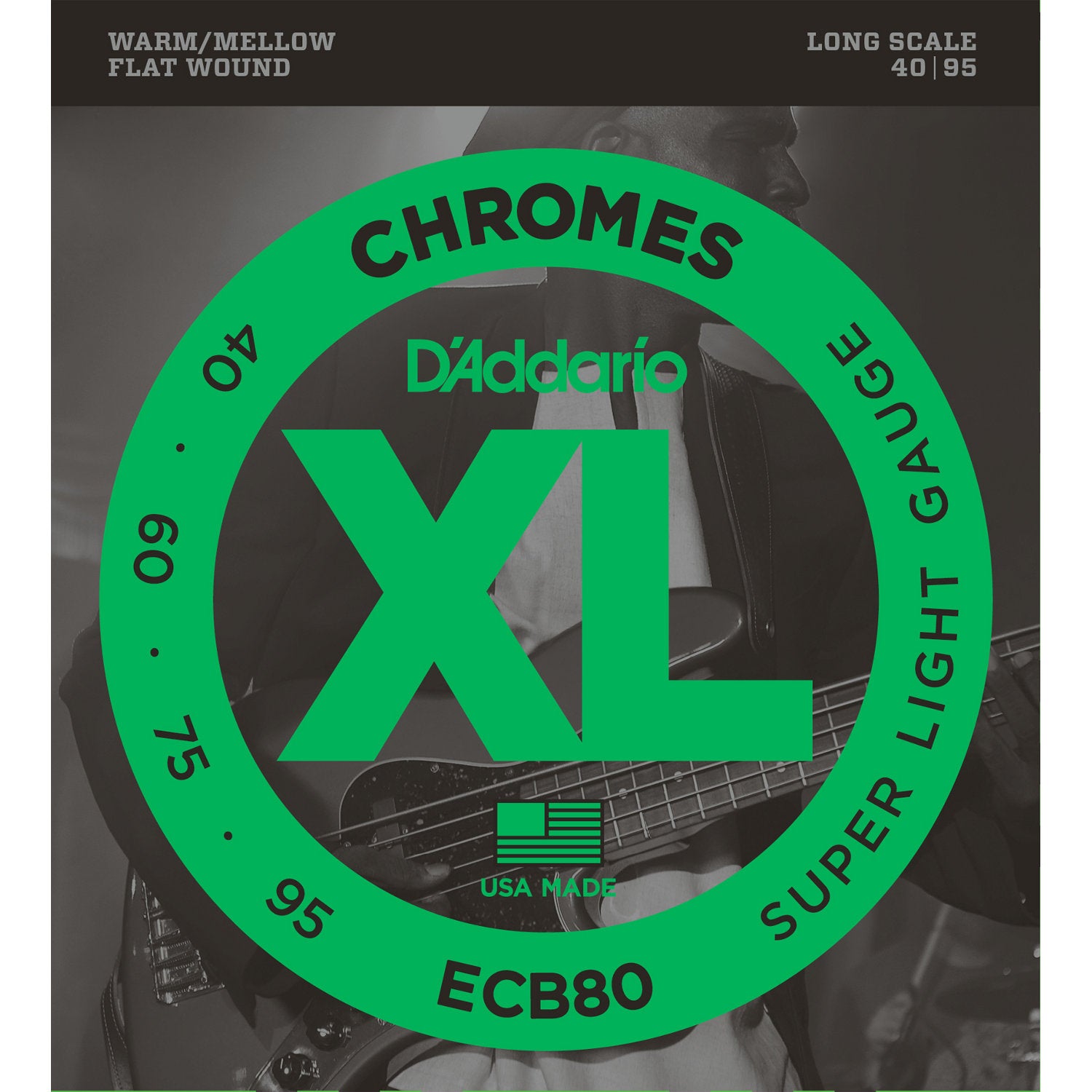 D'Addario ECB80 Flatwound Saitensatz für Bassgitarre D'Addario ECB80 Flatwound Saitensatz für Bassgitarre von D'Addario