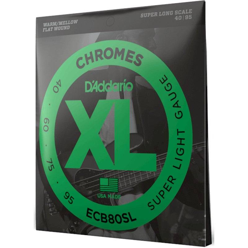 D&apos;Addario ECB80SL Chromes Super Light 40-95 Electric Bass Guitar Strings von D&apos;Addario