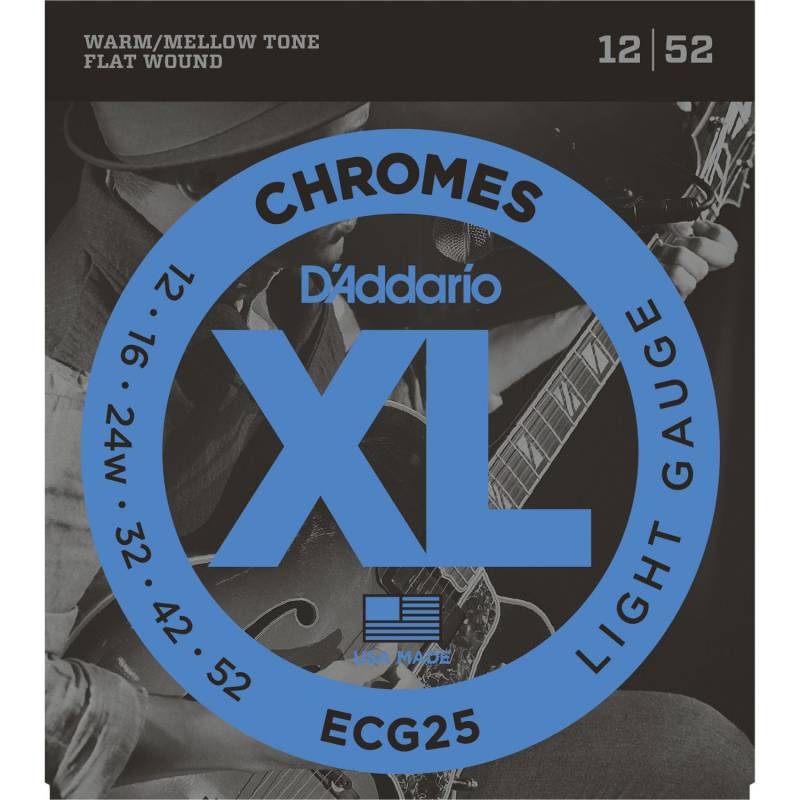 D&apos;Addario ECG25 Flatwound-Saitenset für E-Gitarre von D&apos;Addario