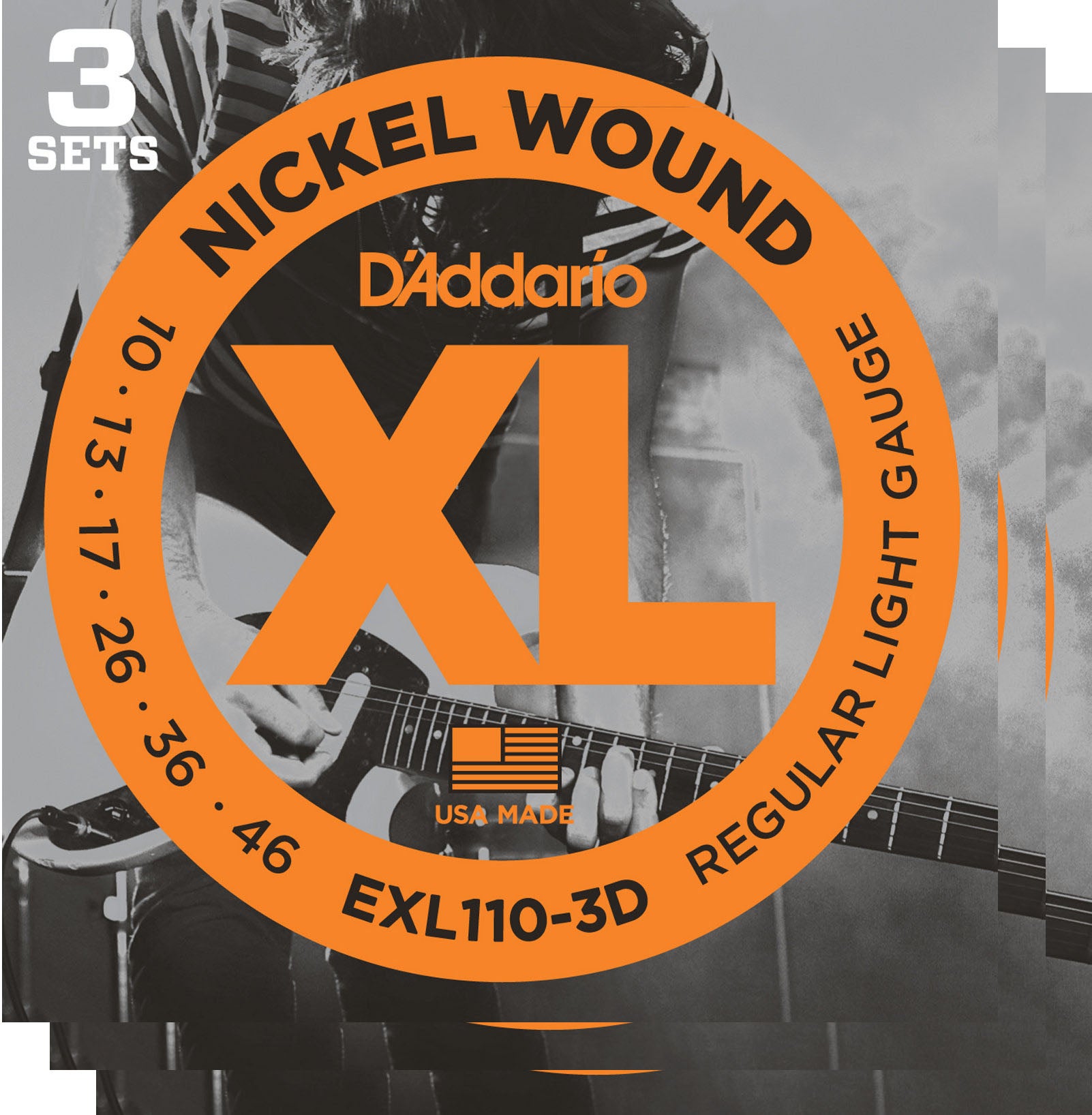 D&apos;Addario EXL110-3D Saitensätze für E-Gitarre (3 Sätze) von D&apos;Addario