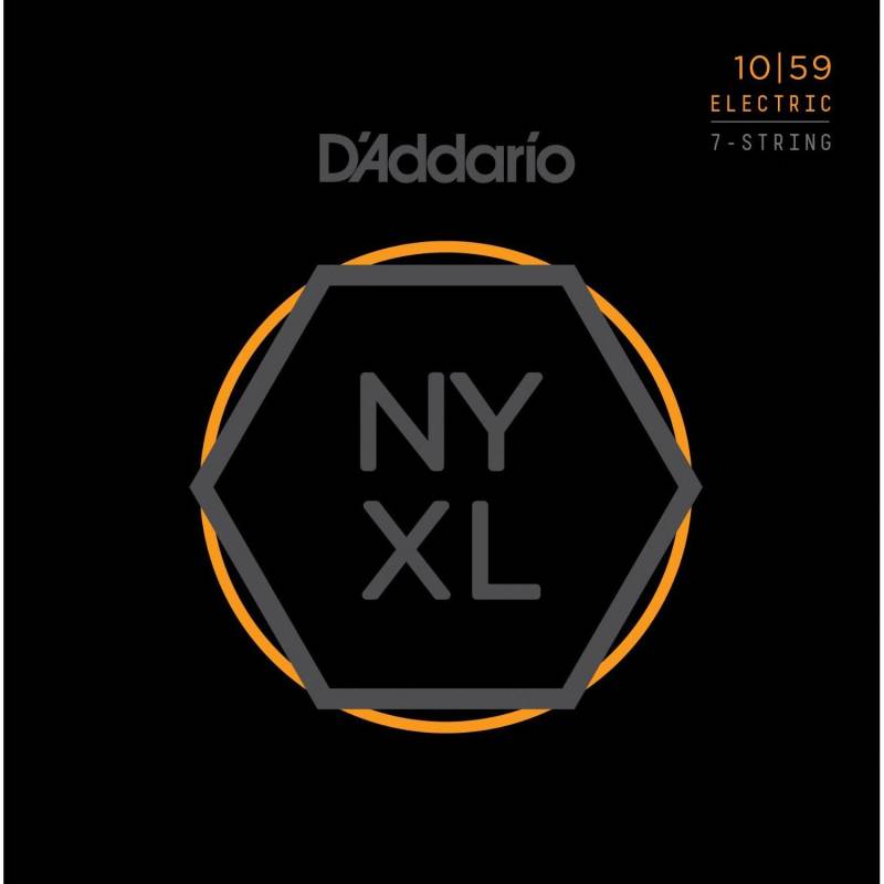 D&apos;Addario NYXL1059 Nickel Wound Regular Light .010-.059 Saitensatz f. 7-Saiter von D&apos;Addario