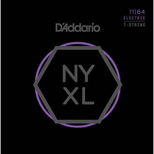 D&apos;Addario NYXL1164 Nickel Wound Medium .011-.064 Saitensatz f. 7-saitige Gitarren von D&apos;Addario