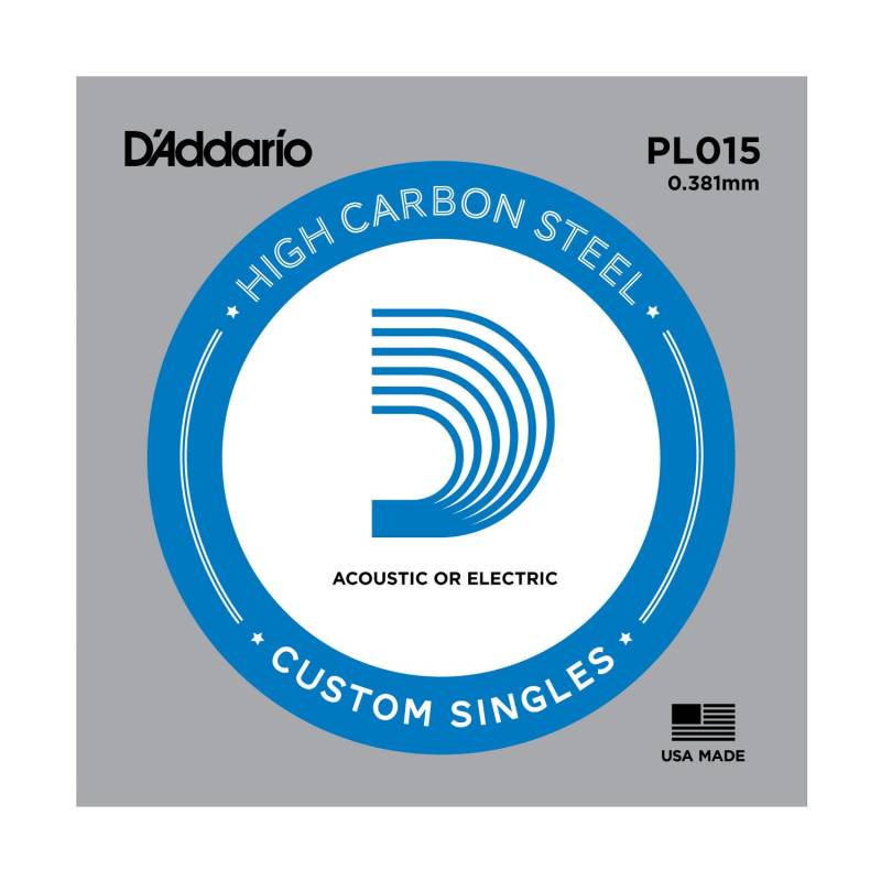 D&apos;Addario PL015 lose Saite für akustische und E-Gitarren von D&apos;Addario