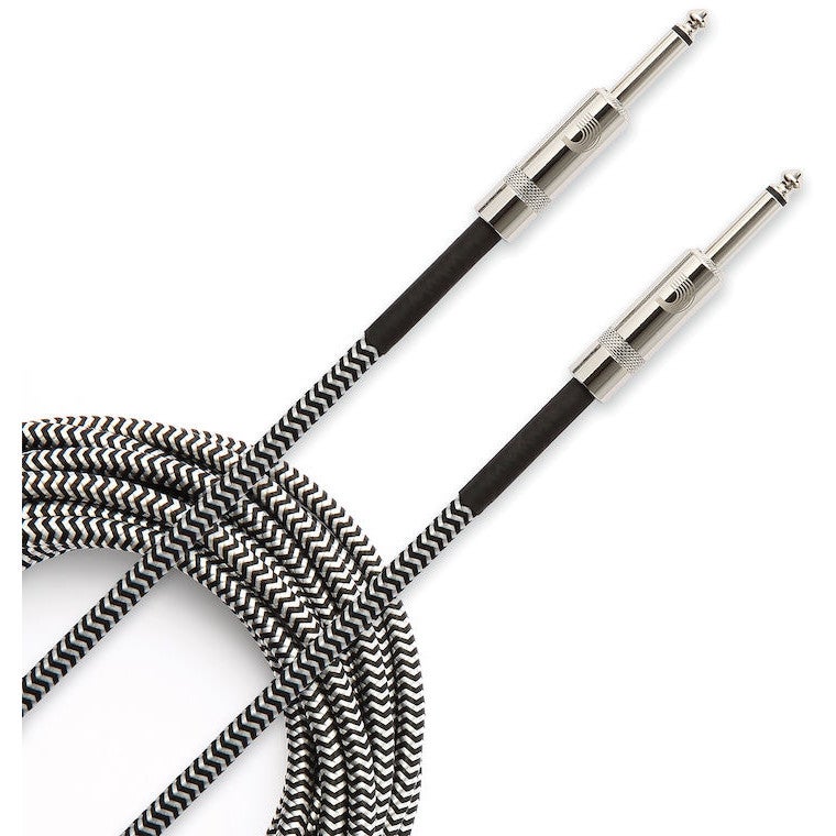 D&apos;Addario PW-BG-15BG Braided Straight-Straight Instrument Cable (Grey, 4.6m) von D&apos;Addario