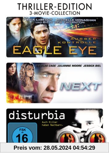 Disturbia / Eagle Eye / Next [3 DVDs] von D.J. Caruso