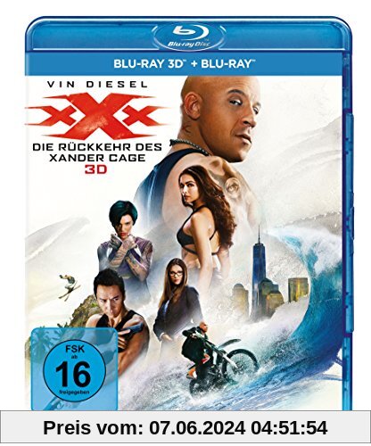 xXx - Die Rückkehr des Xander Cage  (3D + 2D Blu-ray) von D.J. Caruso
