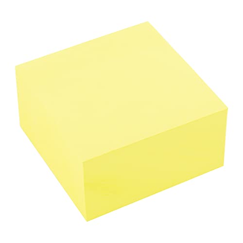 D.RECT - 009505 Haftnotizwürfel Super Sticky Notes |Notiz Klebezettel | Selbstklebende Haftnotizzettel in 51x51mm 400 Blatt Gelb von D.RECT