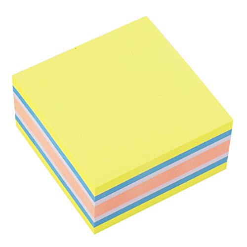 D.RECT 110626 mango Haftnotizwürfel | Super Sticky Notes Selbstklebende Haftnotizzettel | 75x75mm 400 Blatt Neon von D.RECT