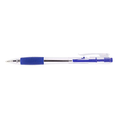 D.RECT 311 - Kugelschreiber mit Ergonomischer Griff für Büro und Haushalt Strichstärke | Bequemer Ballograf | 0,7mm Blau 50 Stück von D.RECT