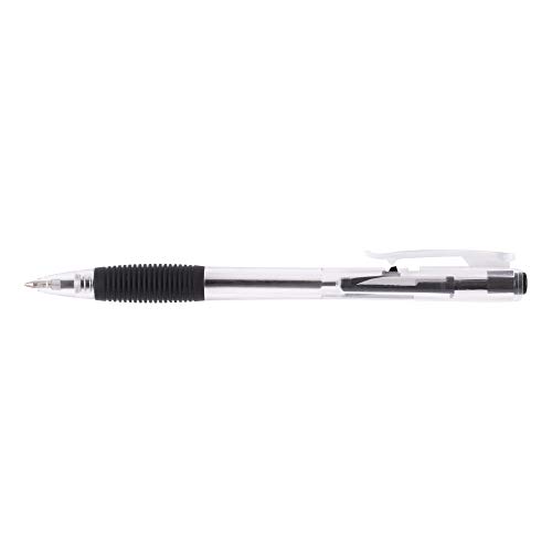D.RECT 311 - Kugelschreiber mit Ergonomischer Griff für Büro und Haushalt Strichstärke | Bequemer Ballograf | 0,7mm Schwarz 50 Stück von D.RECT