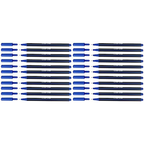 D.RECT D408 Fineliner | Filzstift Für Den Täglichen Gebrauch Geeignet | Feinleiner Stift | Superfeine, Linienbreite Ca. 0.4 Mm, 12 Stück - Blau (Packung mit 2) von D.RECT