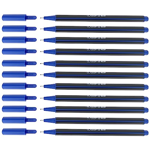 D.RECT Fineliner Set 12 Stück - Filzstift Für Den Täglichen Gebrauch Geeignet - Feinleiner Stift - Superfeine, Linienbreite Ca. 0.4 mm - Blau D.RECT Fineliner Set 12 Stück - Filzstift Für Den Täglichen Gebrauch Geeignet - Feinleiner Stift - Superfeine, Linienbreite Ca. 0.4 mm - Blau von D.RECT