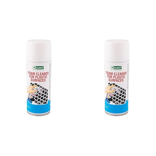 D.RECT Kunststoff-Reinigungsschaum 400ml | Superclean foam | Schaumreiniger Reinigung Kunststoffoberflächen | Wirkt bakterizid (Packung mit 2) von D.RECT