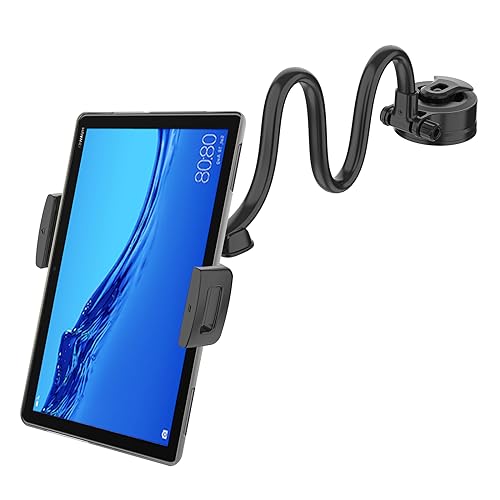 D.SKING [Starke Saugkraft] Universelles Dashboard Windschutzscheibe Halterung für iPad,Mini, Galaxy Tab passend für alle 6"-10.5" Tablets und GPS Autohalterung KFZ handyhalterung für Phone (Black) von D.SKING
