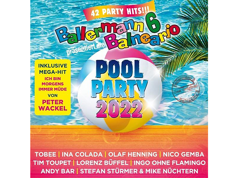VARIOUS - Ballermann 6 Balneario präs. Die Pool Party 2022 (CD) von DA MUSIC