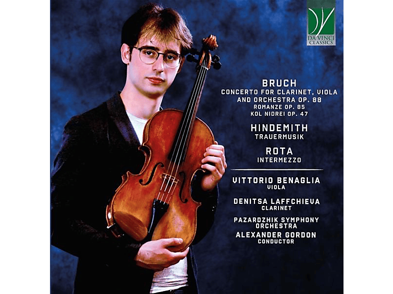 Vittorio/Pazardzhik Symph.Orch./Gordon Benaglia - Bruch-Concerto For Clarinet,Viola And Orchestra (CD) von DA VINCI C