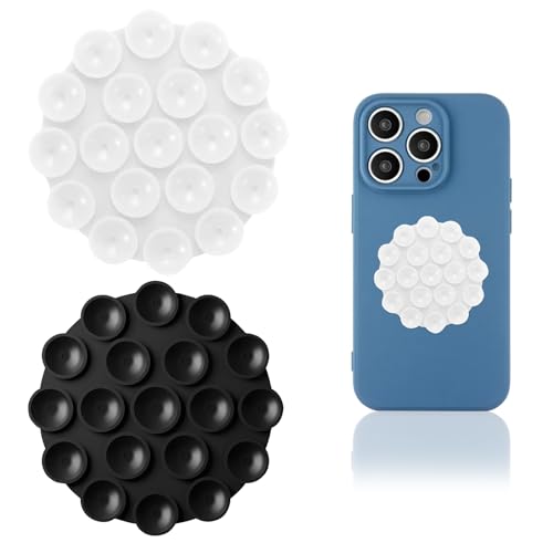 DAAIZIII 2 Stück Silikon Saugnapf Handy, Selbstklebende Halterung, Handyhülle Mit Noppen Für Alle Handy-Modelle DAAIZIII 2 Stück Silikon Saugnapf Handy, Selbstklebende Halterung, Handyhülle Mit Noppen Für Alle Handy-Modelle von DAAIZIII
