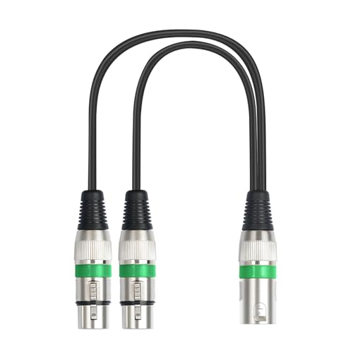 DABAIXIONG Ausgeglichenes Mikrofonadapterkabel 1 Männlich Bis 2 Weiblich Für Lautsprecher 3Pin Männlich Bis Doppelt Weiblich Kabel von DABAIXIONG