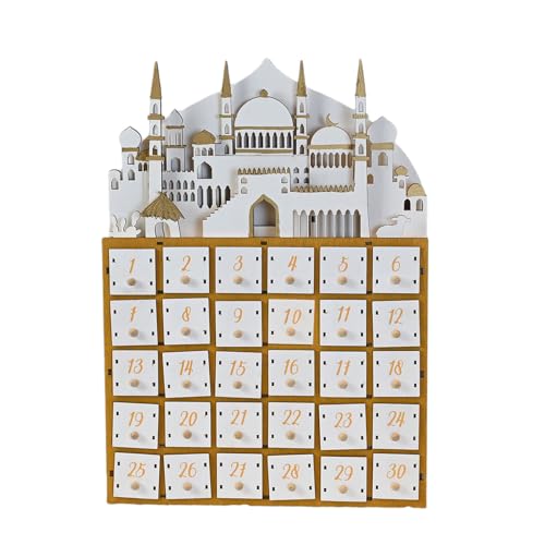 Wood Ramadans Adventskalender Mit LED Licht Und 30 Countdown Kalender Für Kleine Schubladen Für Eid Festivals Party Dekoration Wood Ramadans Adventskalender Mit LED Licht Und 30 Countdown Kalender Für Kleine Schubladen Für Eid Festivals Party Dekoration von DABAIXIONG
