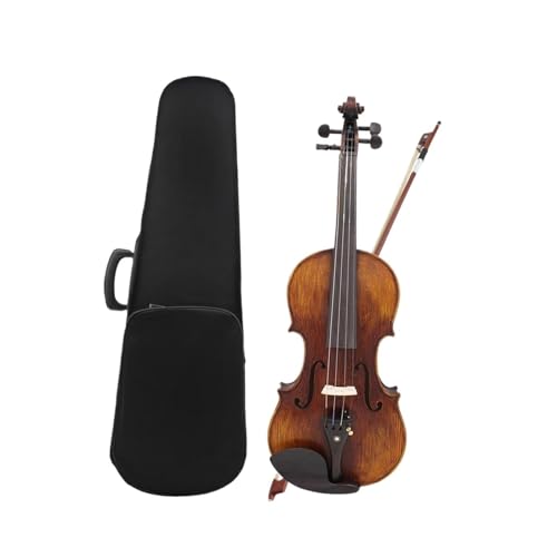 Violinenset 4/4 Akustikvioline Mit Fichtendecke Etui Bogen Schulterstütze Stimmgerät Saitentuch(3/4) von DABAUR