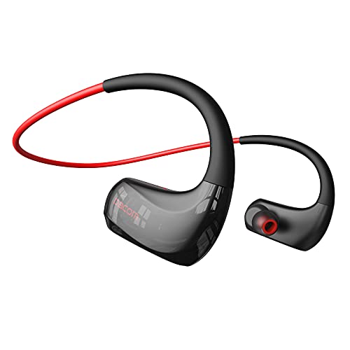 DACOM In Ear Kopfhörer Bluetooth IP7 Wasserdicht In Ear Ohrhörer Noise Cancelling Kopfhörer Kabellos Bluetooth Touch Steuerung Bluetooth 5.0 Tiefer Bass für Laufen und trainieren（Rot） von DACOM