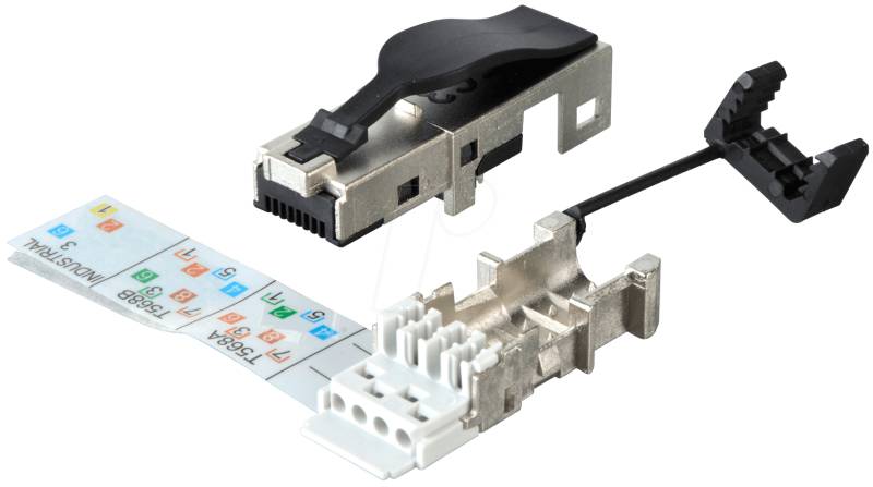DAT 417523 - RJ45 Stecker IP20 Cat.6a - geschirmt von DAETWYLER