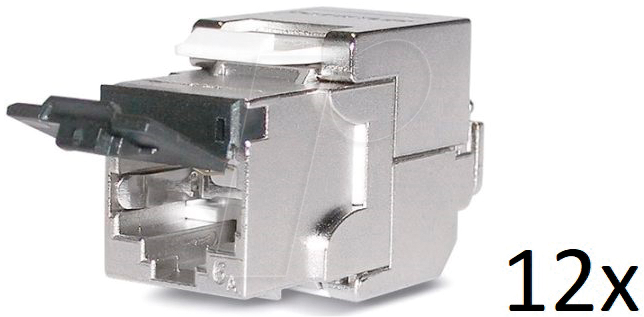 DAT 418061-12 - RJ45 Modul geschirmt Cat.6A, Werkzeugfrei, 12er Pack von DAETWYLER
